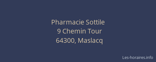 Pharmacie Sottile
