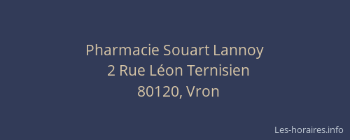 Pharmacie Souart Lannoy