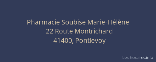Pharmacie Soubise Marie-Hélène