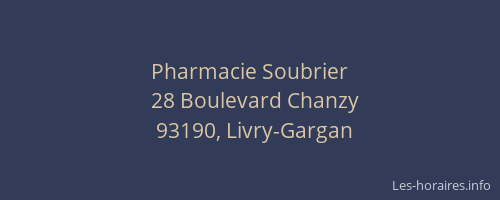Pharmacie Soubrier