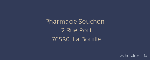 Pharmacie Souchon