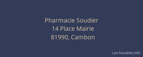 Pharmacie Soudier