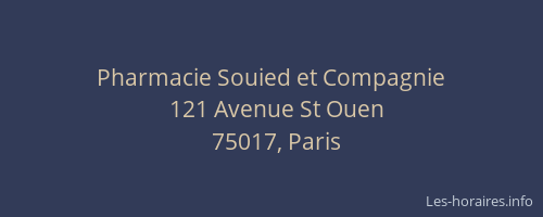 Pharmacie Souied et Compagnie