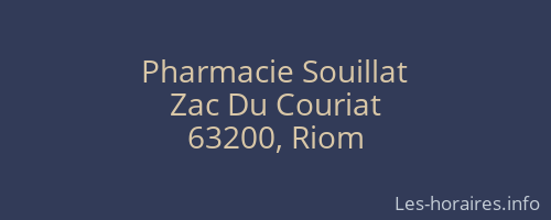 Pharmacie Souillat