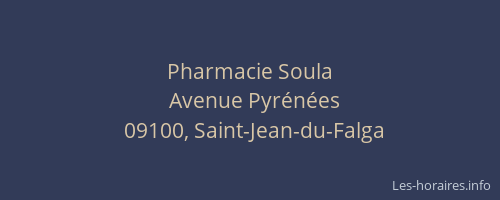 Pharmacie Soula