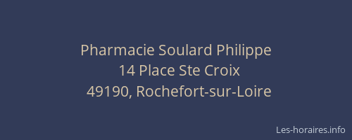 Pharmacie Soulard Philippe