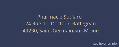 Pharmacie Soulard