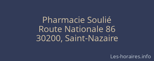 Pharmacie Soulié
