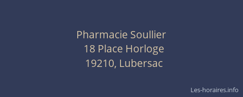 Pharmacie Soullier
