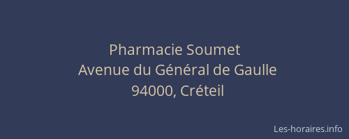 Pharmacie Soumet