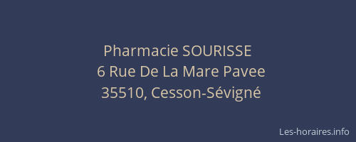 Pharmacie SOURISSE