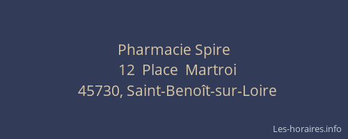 Pharmacie Spire