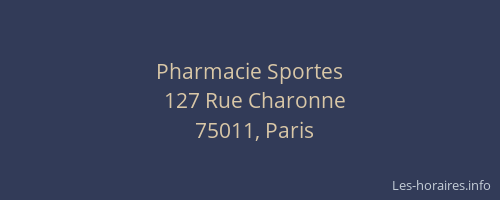 Pharmacie Sportes