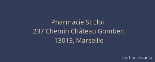 Pharmacie St Eloi