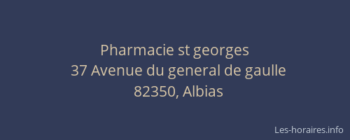 Pharmacie st georges