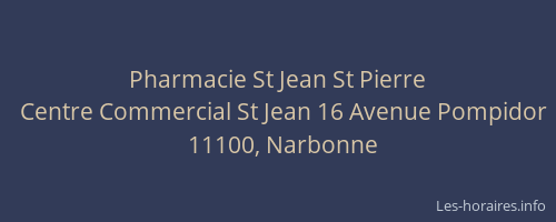 Pharmacie St Jean St Pierre