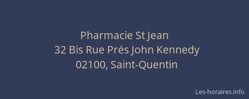 Pharmacie St Jean