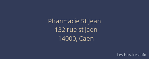 Pharmacie St Jean