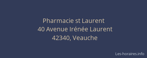 Pharmacie st Laurent