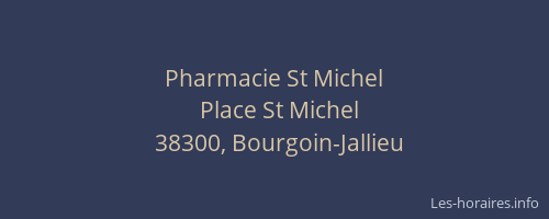 Pharmacie St Michel