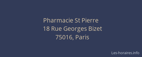 Pharmacie St Pierre