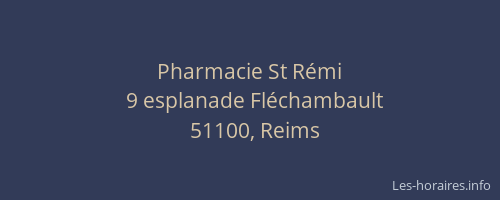 Pharmacie St Rémi