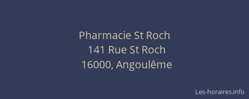 Pharmacie St Roch