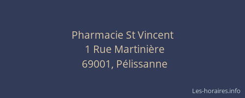 Pharmacie St Vincent
