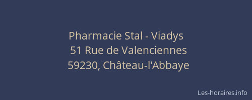 Pharmacie Stal - Viadys
