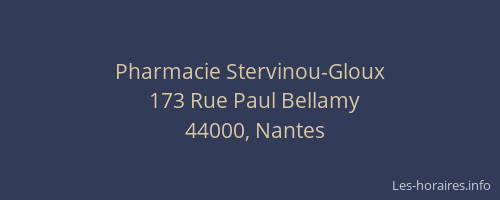 Pharmacie Stervinou-Gloux