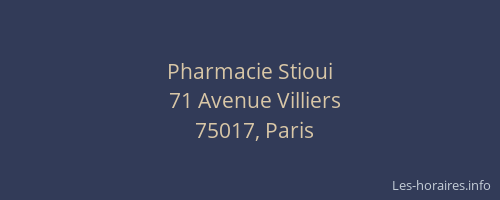 Pharmacie Stioui