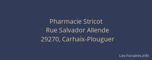 Pharmacie Stricot