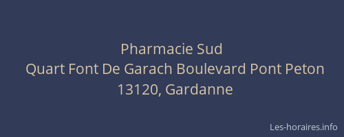 Pharmacie Sud