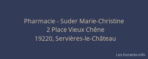 Pharmacie - Suder Marie-Christine
