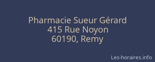 Pharmacie Sueur Gérard