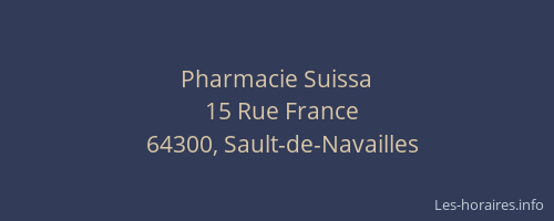 Pharmacie Suissa