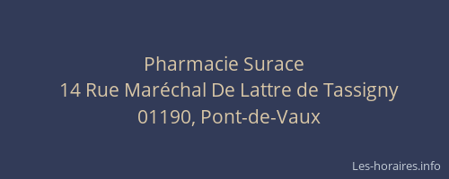 Pharmacie Surace
