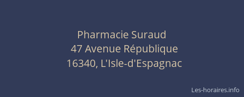 Pharmacie Suraud
