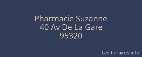 Pharmacie Suzanne