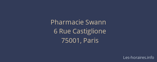 Pharmacie Swann