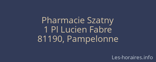 Pharmacie Szatny