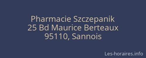 Pharmacie Szczepanik