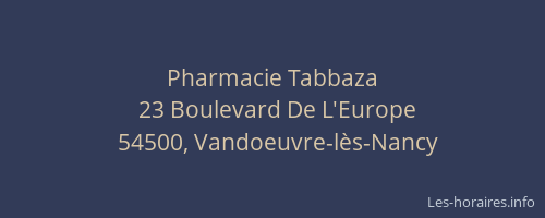 Pharmacie Tabbaza
