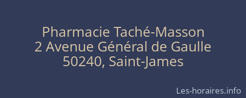 Pharmacie Taché-Masson