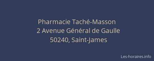 Pharmacie Taché-Masson