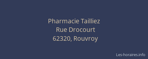 Pharmacie Tailliez