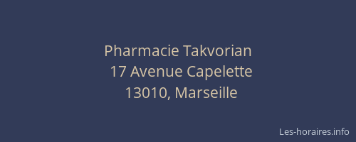 Pharmacie Takvorian