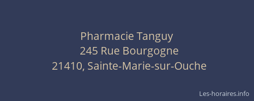 Pharmacie Tanguy