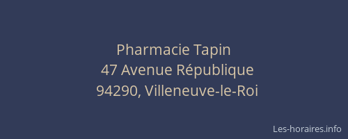 Pharmacie Tapin