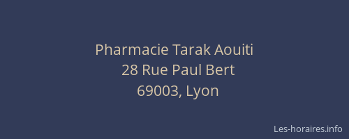 Pharmacie Tarak Aouiti